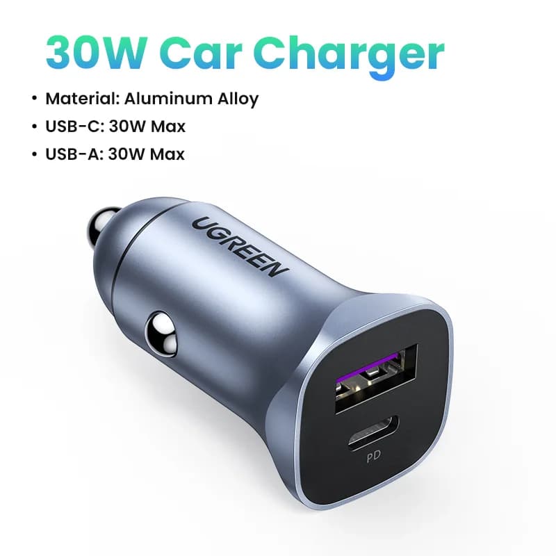 Hızlı Şarj 4.0 ve PD Destekli USB-C Araç Şarj Cihazı