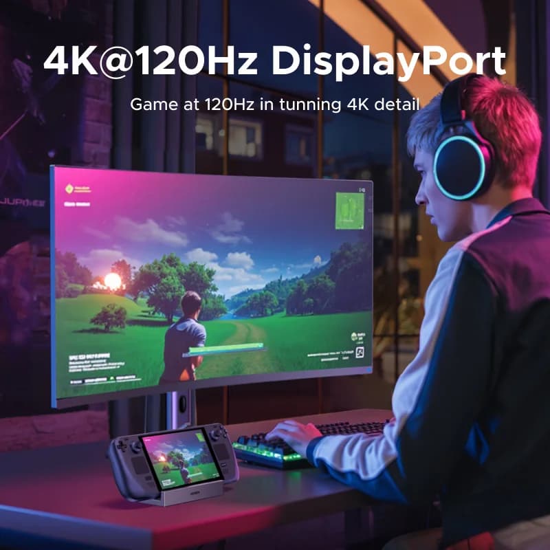 USB-C Docking İstasyonu, 4K 120Hz, 10Gbps, PD 100W