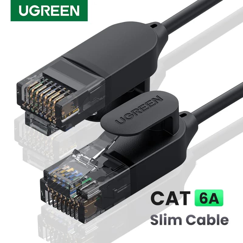 Cat 6a Ethernet Kablosu, 10Gbps Ağ Yama Kablosu