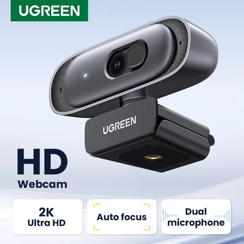 Çift Mikrofonlu 2K HD USB Web Kamerası