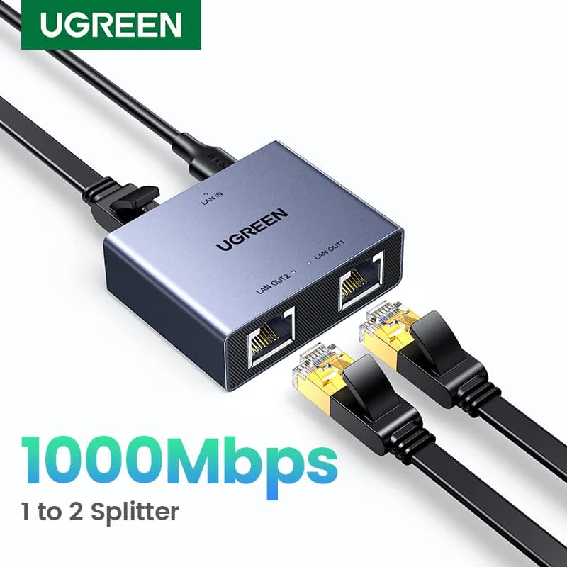 RJ45 Ethernet Bölücü, 1'den 2'ye LAN Adaptörü