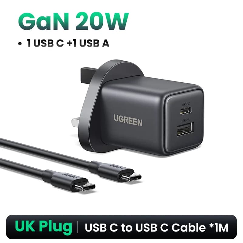 UK Prizli 30W Mini GaN USB-C Hızlı Şarj Aleti