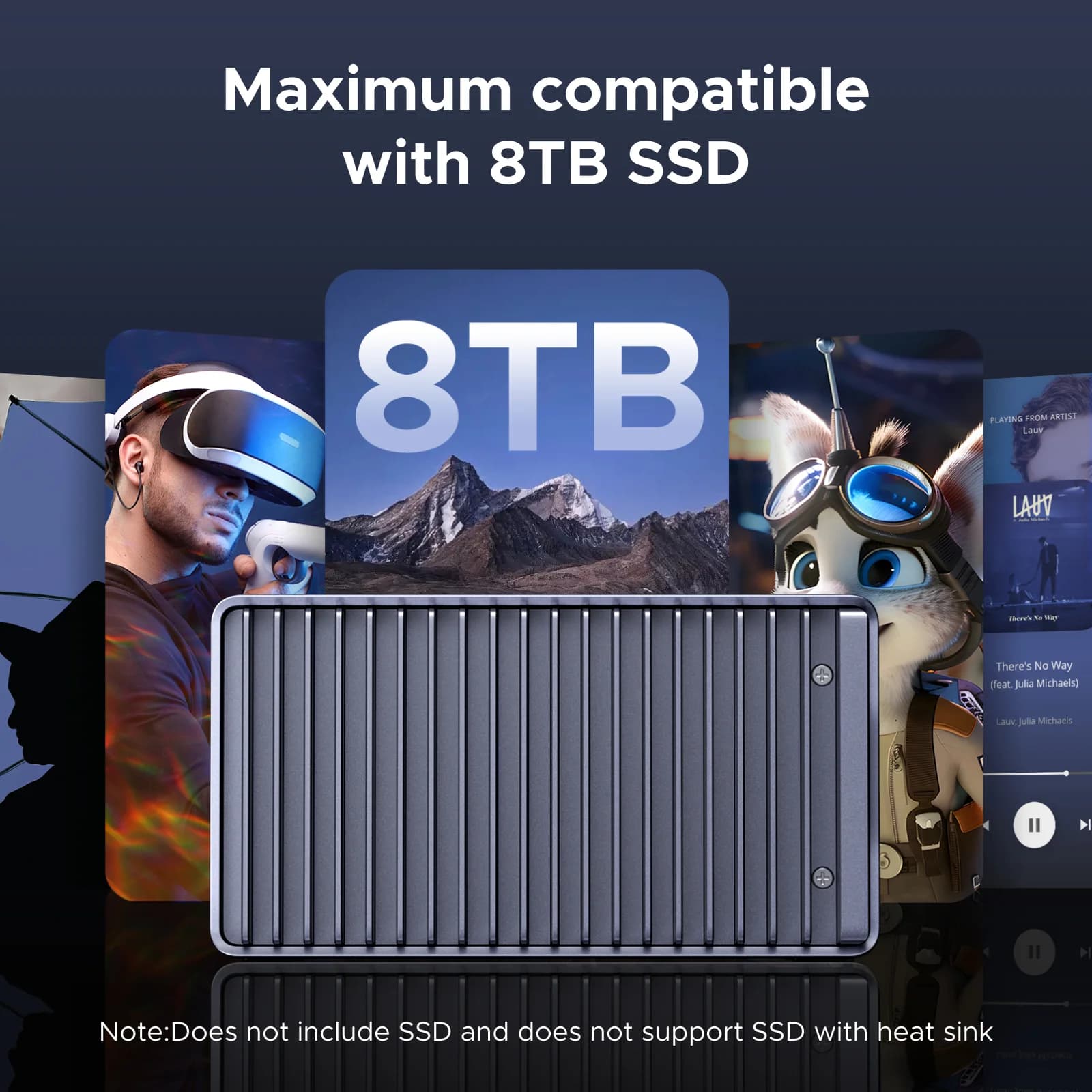 USB4 Thunderbolt M.2 NVMe SSD Kasa, 40Gbps