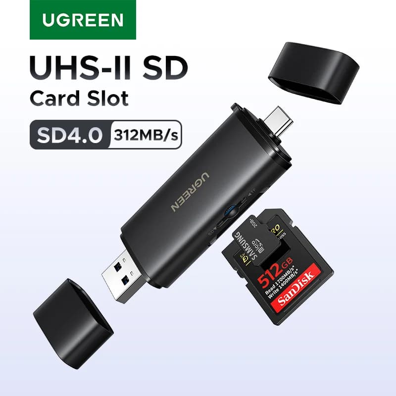 USB-C SD 4.0 Kart Okuyucu, 312MB/s