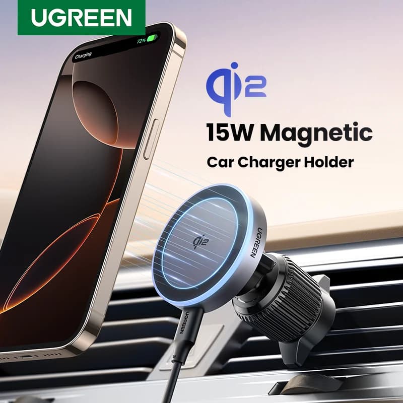 iPhone İçin Qi2 15W Mıknatıslı Araç Kablosuz Şarj Cihazı