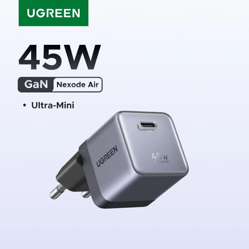 45W GaN USB-C Şarj Aleti, Kompakt Hızlı Şarj