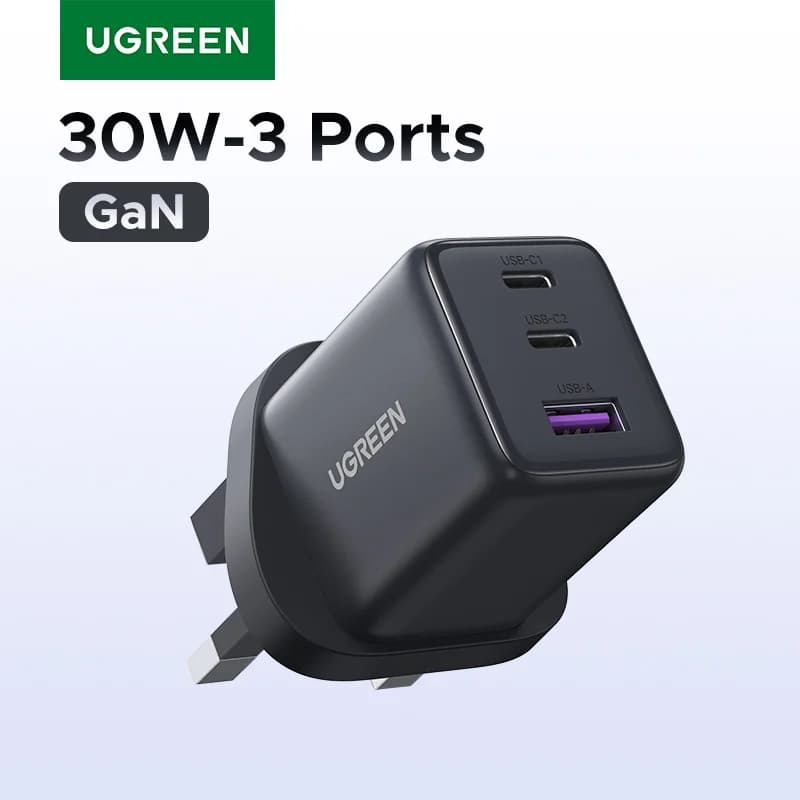 UK Prizli 30W Mini GaN USB-C Hızlı Şarj Aleti