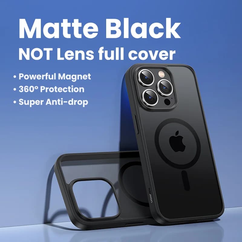 iPhone İçin Mat Manyetik Darbeye Dayanıklı Kılıf