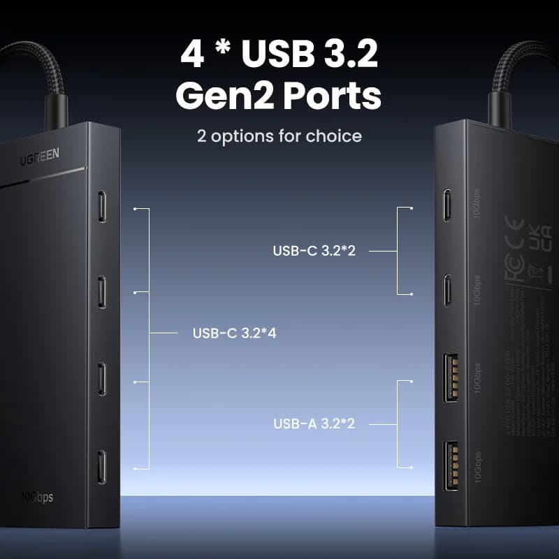 USB-C Hub 4 Port 10Gbps Type-C Adaptör