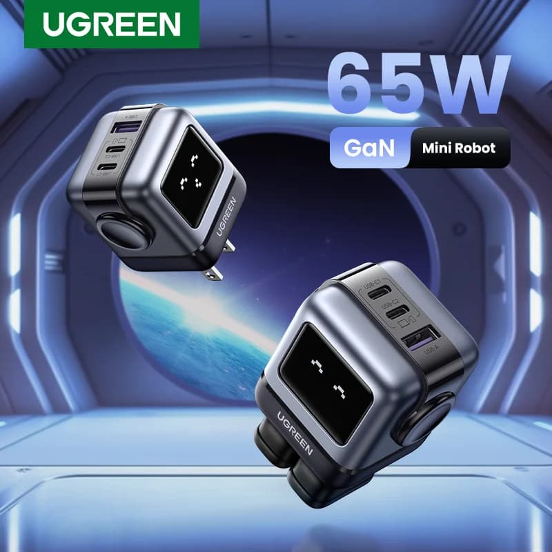 65W GaN USB-C Duvar Şarj Aleti, ABD Fişi