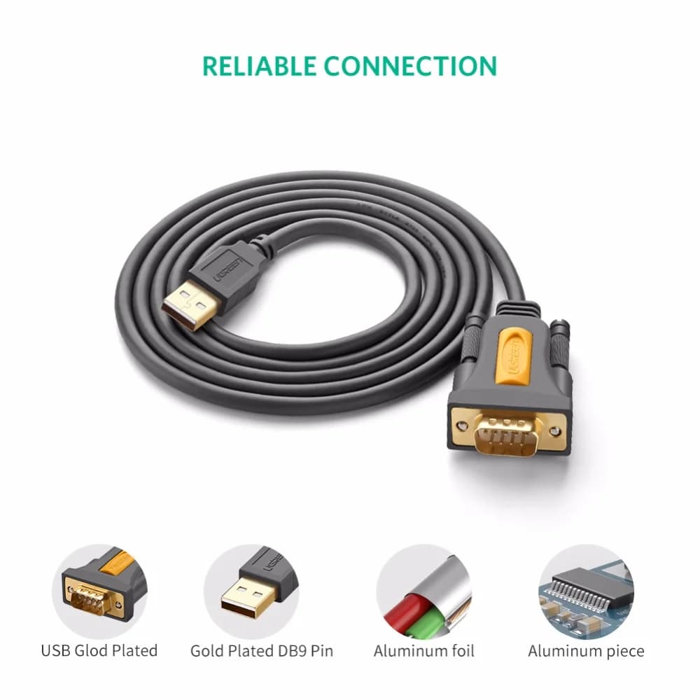 USB'den RS232 DB9 Seri Port Adaptör Kablosu