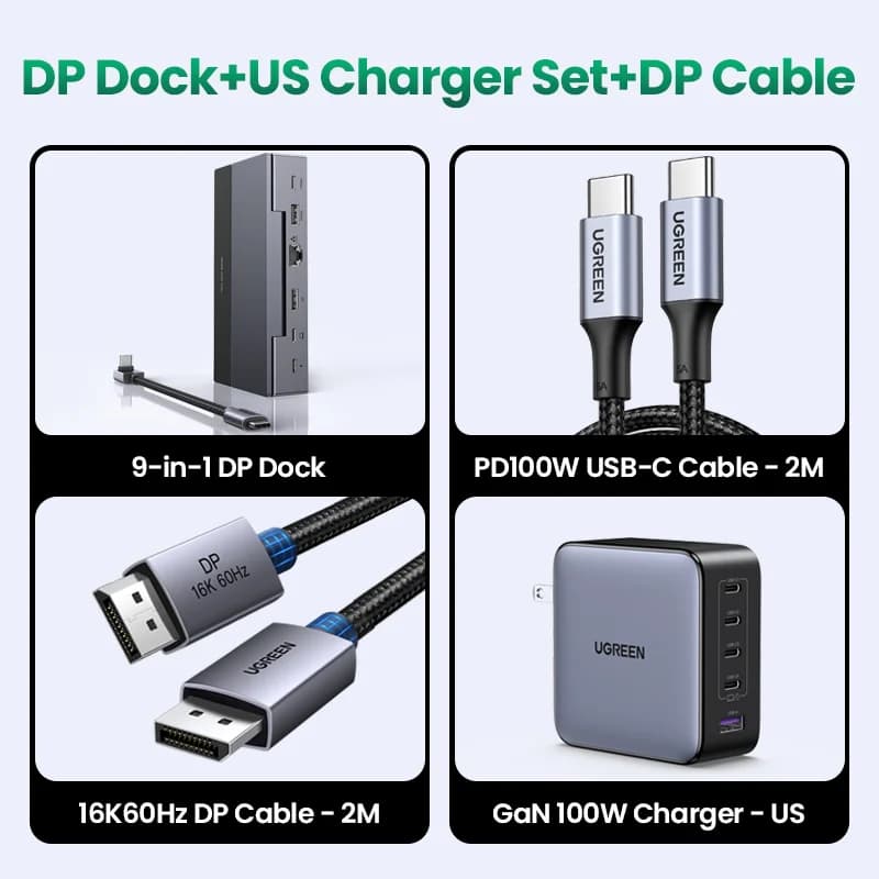 USB-C Docking İstasyonu, 4K 120Hz, 10Gbps, PD 100W