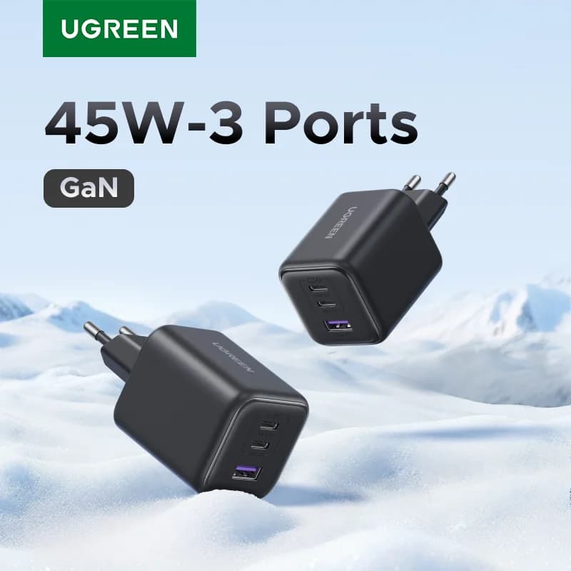PPS Destekli 45W GaN USB-C PD Şarj Cihazı