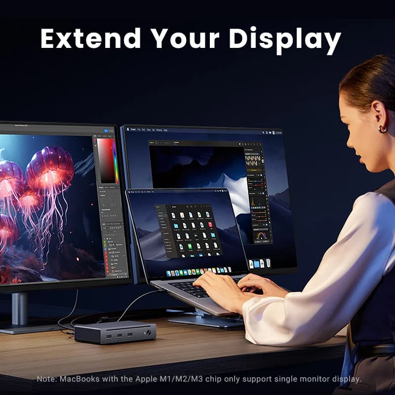 8K Çıkışlı 8'i 1 Arada Thunderbolt 4 Docking İstasyonu