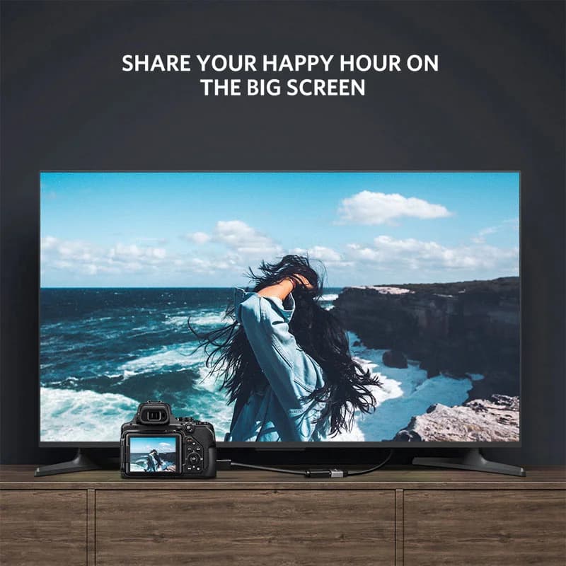 Mini HDMI'dan Standart HDMI'ya 4K Adaptör Kablosu