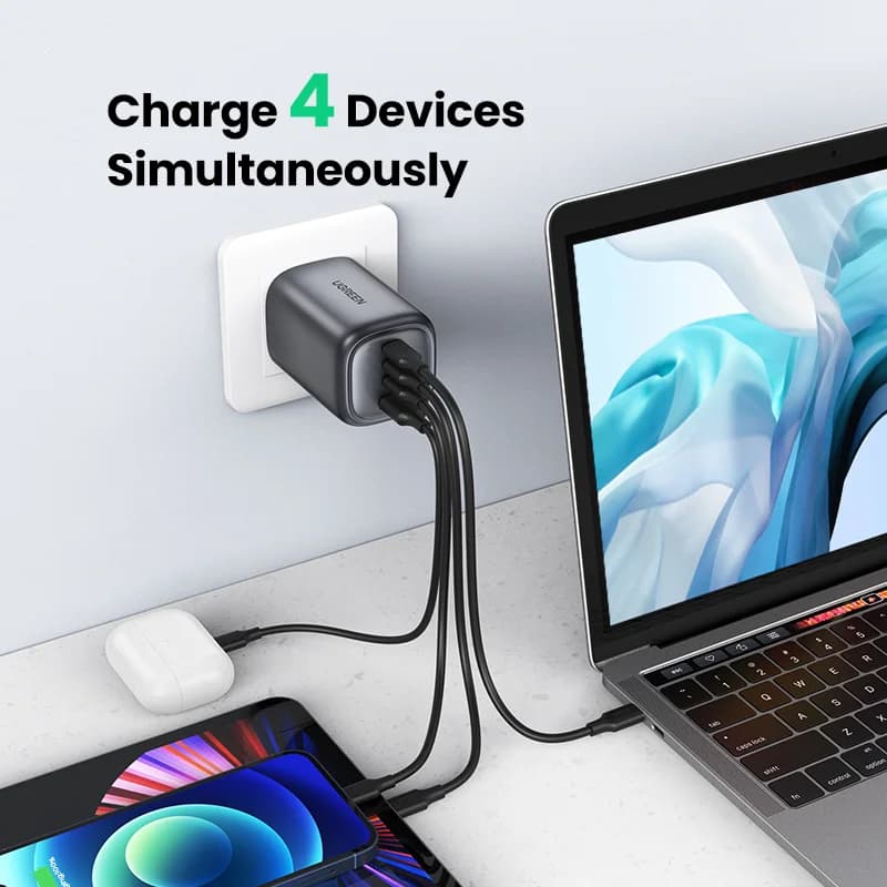 100W GaN USB-C Hızlı Şarj Aleti, UK Priz