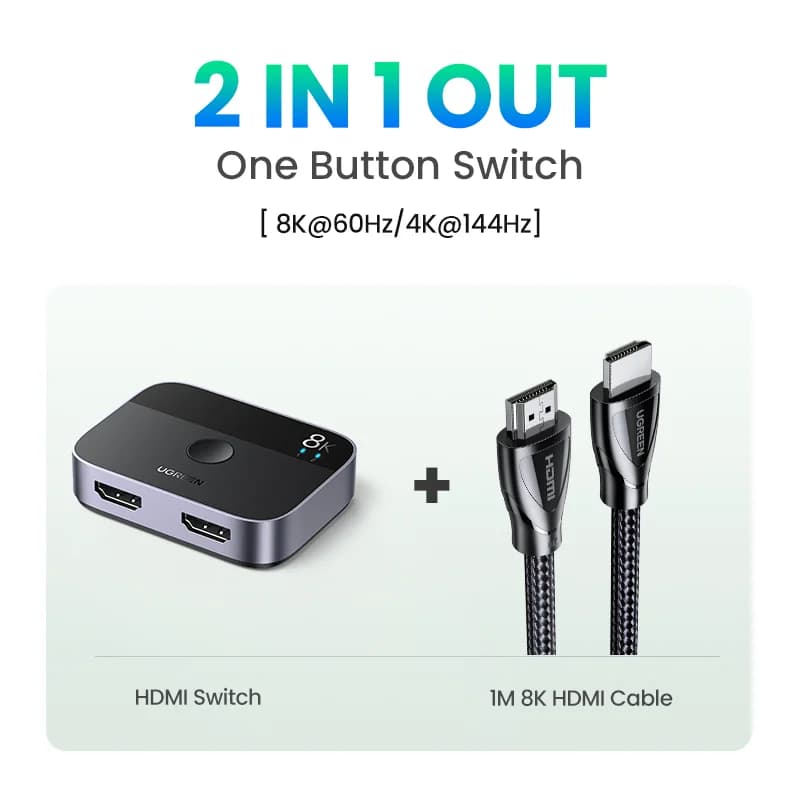 8K 60Hz HDMI 2.1 Splitter ve Switcher