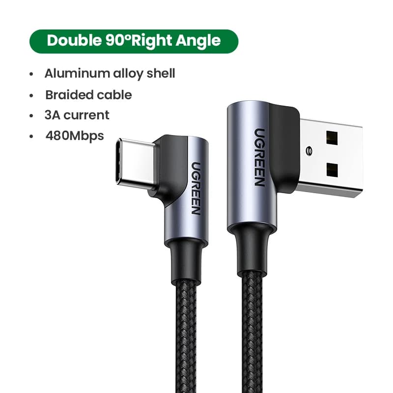 USB-C'den USB-C'ye Kablo, 3A, 0.25-3m
