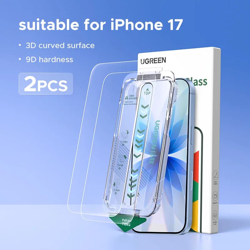 iPhone için Temperli Cam Ekran Koruyucu, 2'li Paket