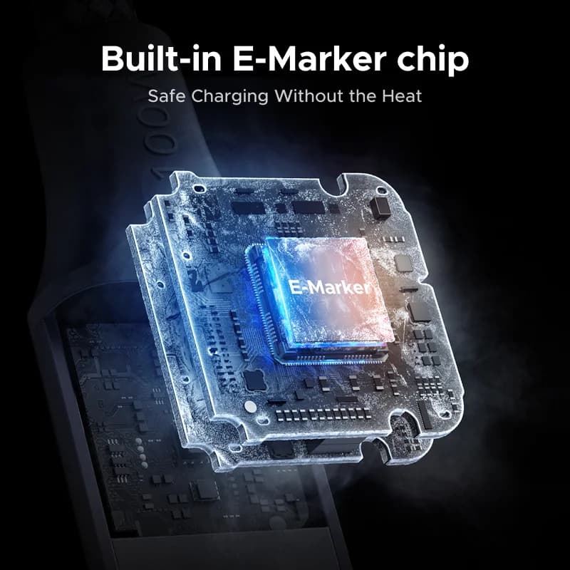 240W USB-C Mıknatıslı Örgülü Şarj Kablosu