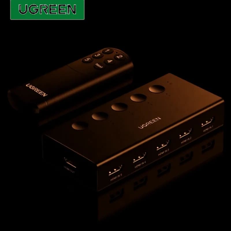 Kumandalı 5 Girişli 4K HDMI Switch