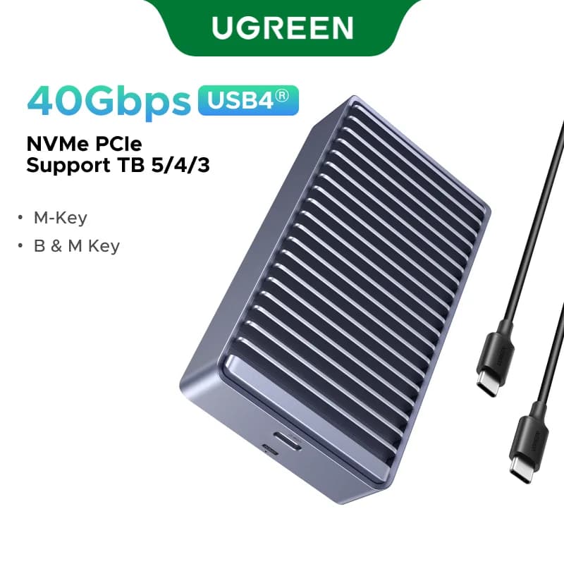 USB4 Thunderbolt M.2 NVMe SSD Kasa, 40Gbps