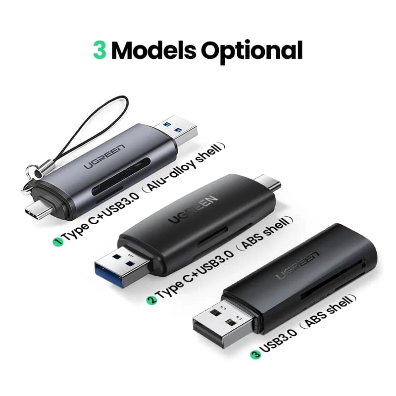 USB 3.0 & USB-C SD/MicroSD Kart Okuyucu