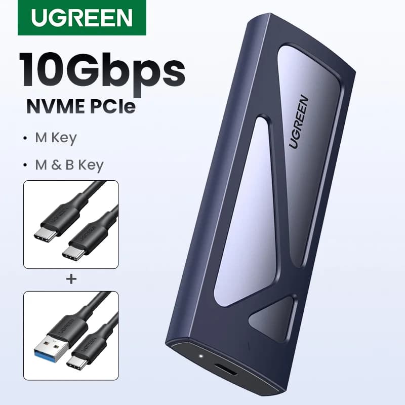 M.2 NVMe SSD Kasa USB-C 5Gbps