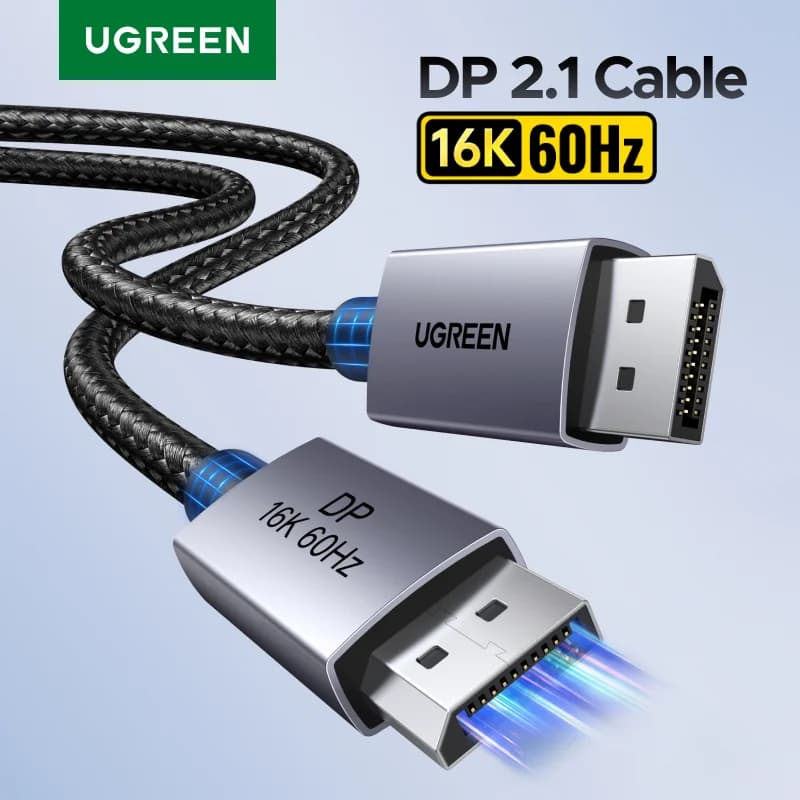 DisplayPort 2.1 Kablosu, 8K 60Hz HDR Video Desteği
