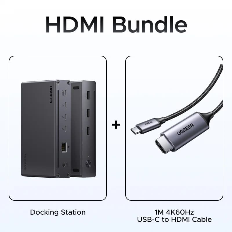 8K Çıkışlı 8'i 1 Arada Thunderbolt 4 Docking İstasyonu