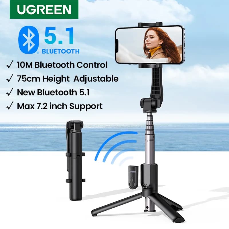 Uzaktan Kumandalı Bluetooth Selfie Çubuğu Tripod