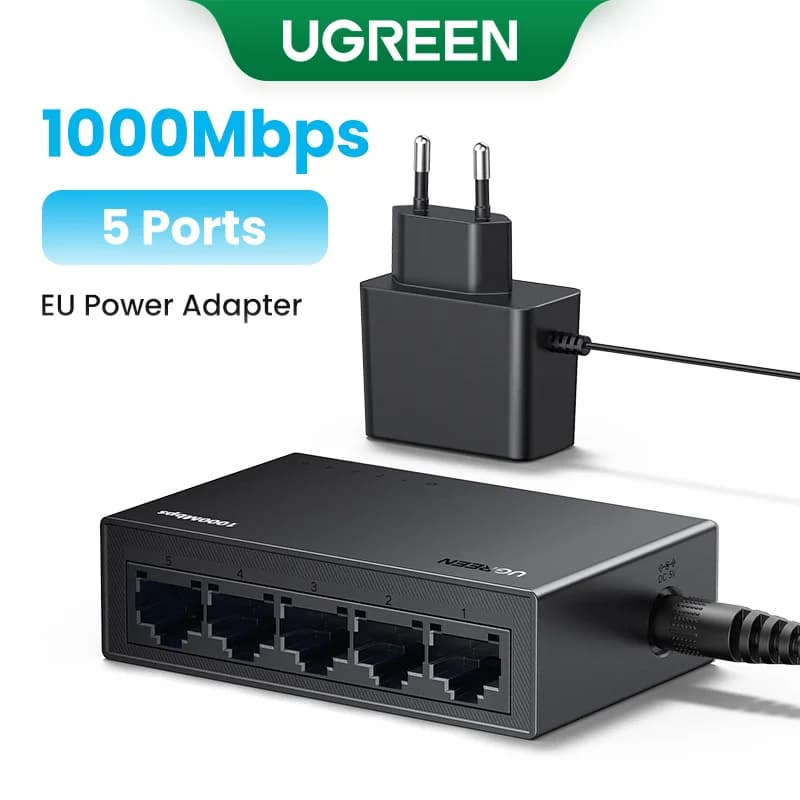5 Portlu Gigabit Ethernet Ağ Anahtarı