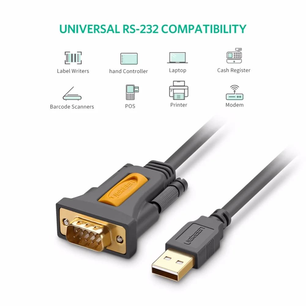 USB'den RS232 DB9 Seri Port Adaptör Kablosu