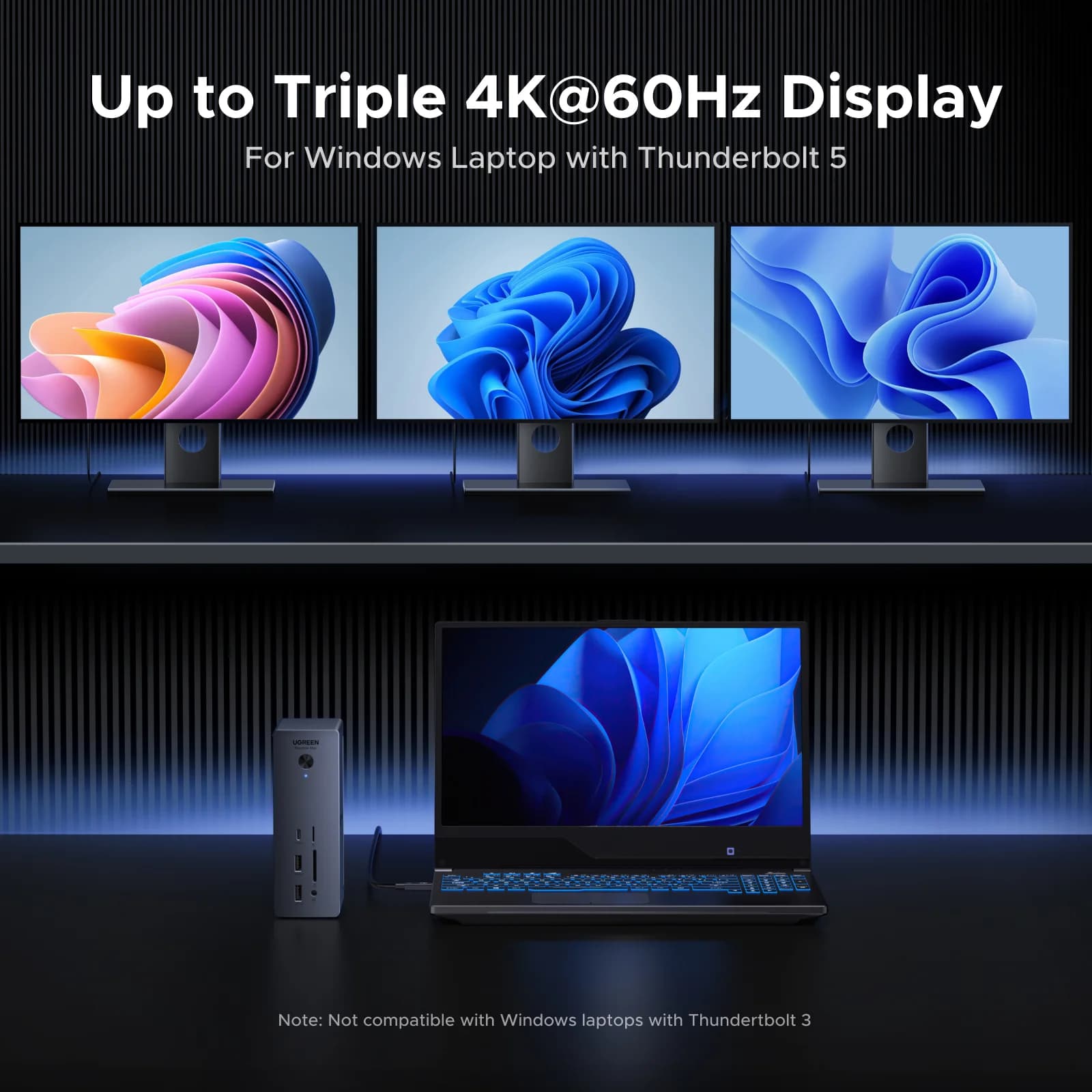 Thunderbolt 5 Docking İstasyonu 120Gbps 8K