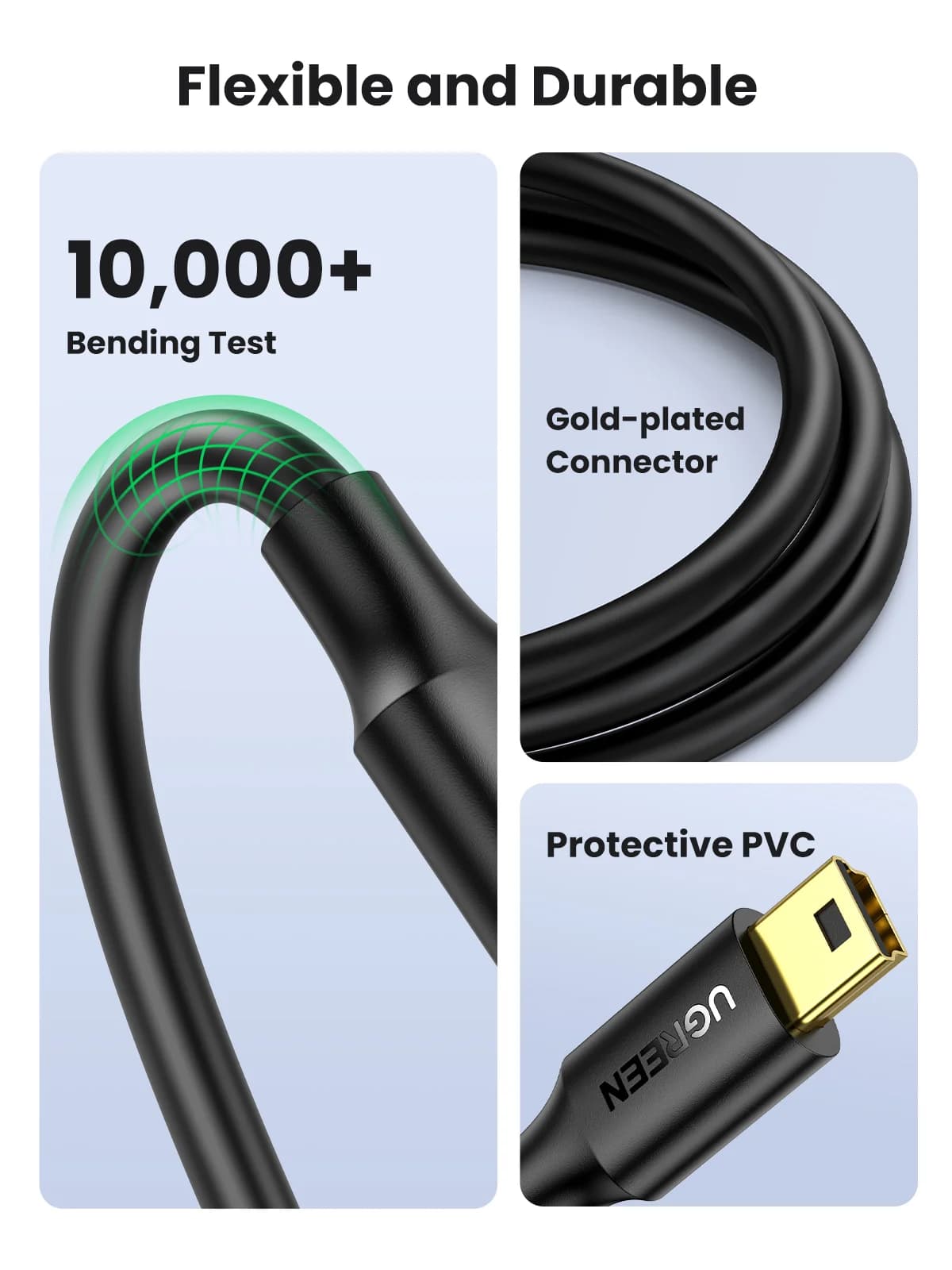 Mini USB to USB Veri ve Şarj Kablosu