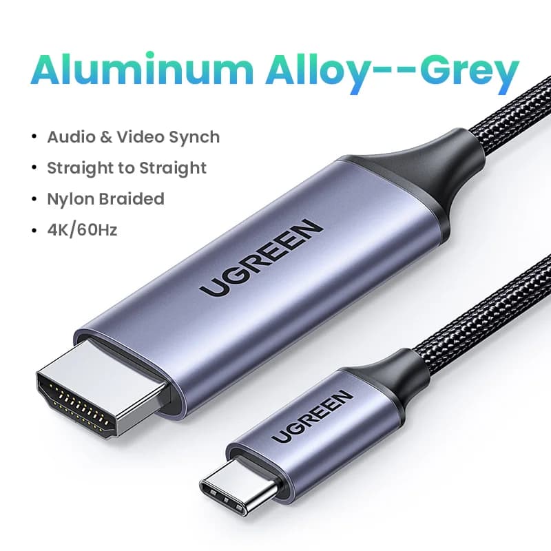 USB-C'den HDMI'ya Kablo, 4K Çözünürlüklü Video Adaptörü