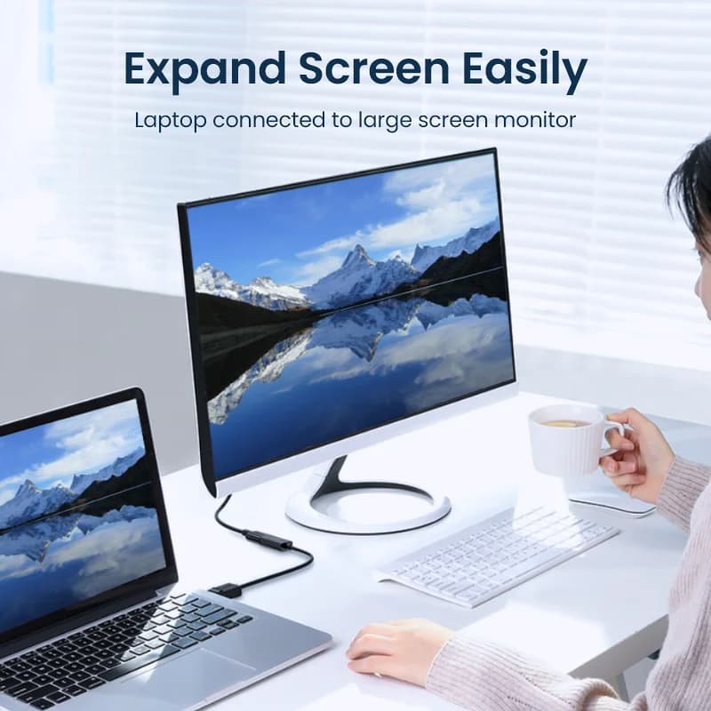 4K DisplayPort to HDMI Adaptör Dönüştürücü