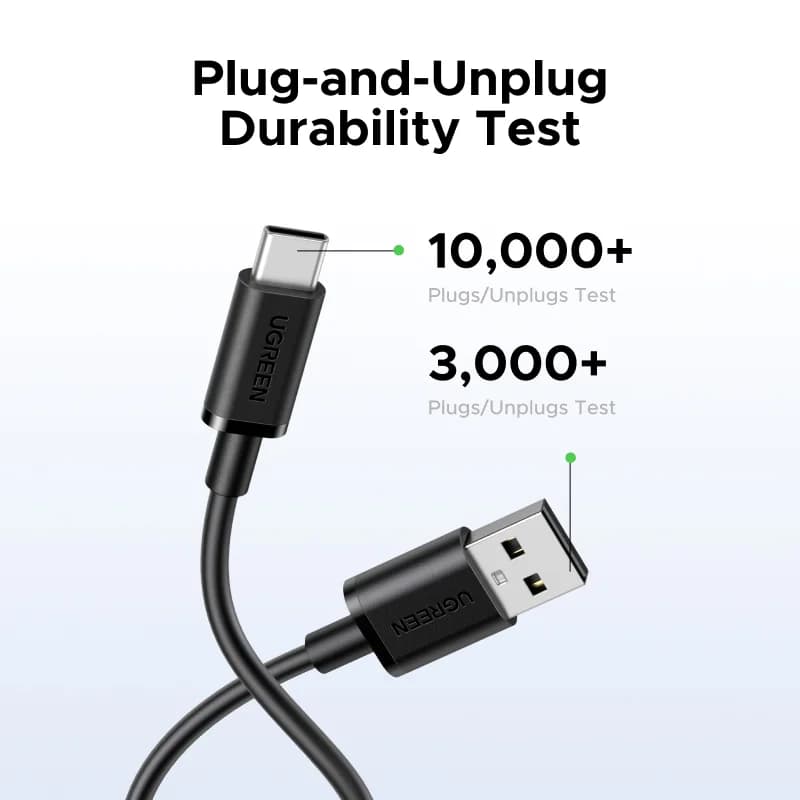 USB-A'dan USB-C'ye Kablo, 3A, 0.25-3m