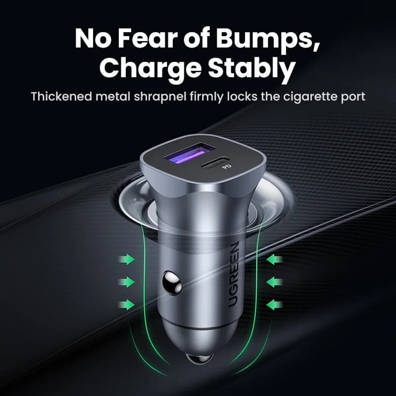 Hızlı Şarj 4.0 ve PD Destekli USB-C Araç Şarj Cihazı