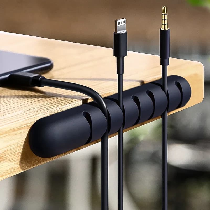 Silikon USB Kablo Düzenleyici Klipsler