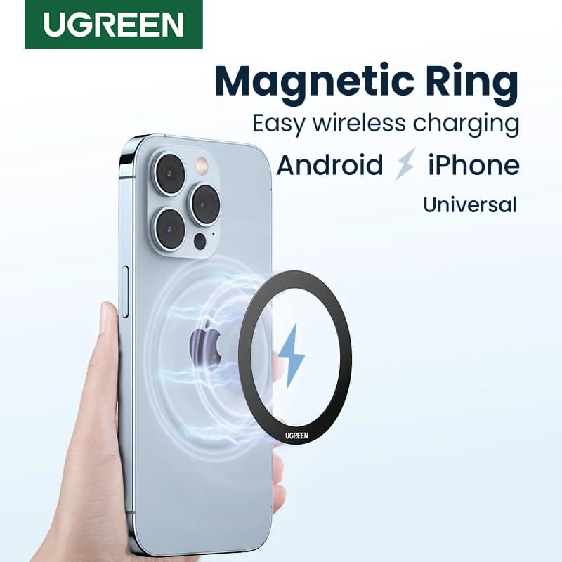 MagSafe Kablosuz Şarj İçin Manyetik Metal Halka Adaptörü