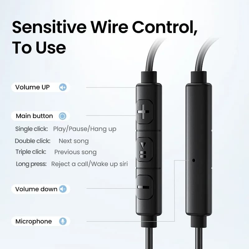 3.5mm Jaklı ve Mikrofonlu Yarım Açık Kablolu Kulaklık