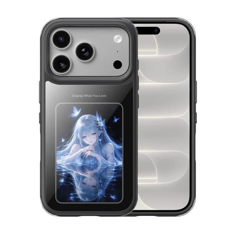 iPhone Pro Max İçin E-Ink Ekranlı Manyetik Kılıf