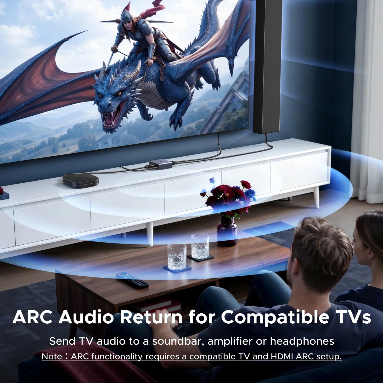 4K 60Hz HDMI Ses Ayırıcı, Optik ve 3.5mm